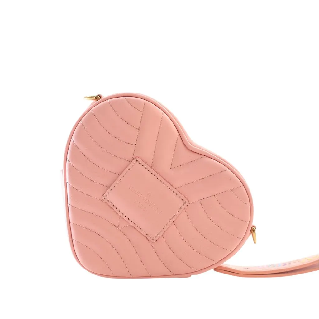 Louis Vuitton Calfskin Embellished New Wave Love Lock Crossbody Pink Leather Very good - Back View