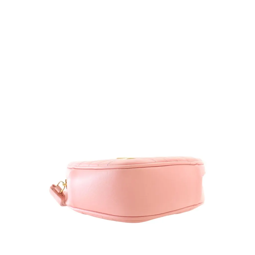 Louis Vuitton Calfskin Embellished New Wave Love Lock Crossbody Pink Leather Very good - Inside View