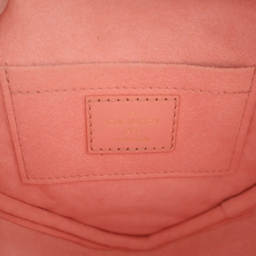 Louis Vuitton Calfskin Embellished New Wave Love Lock Crossbody Pink Leather Very good - Box View