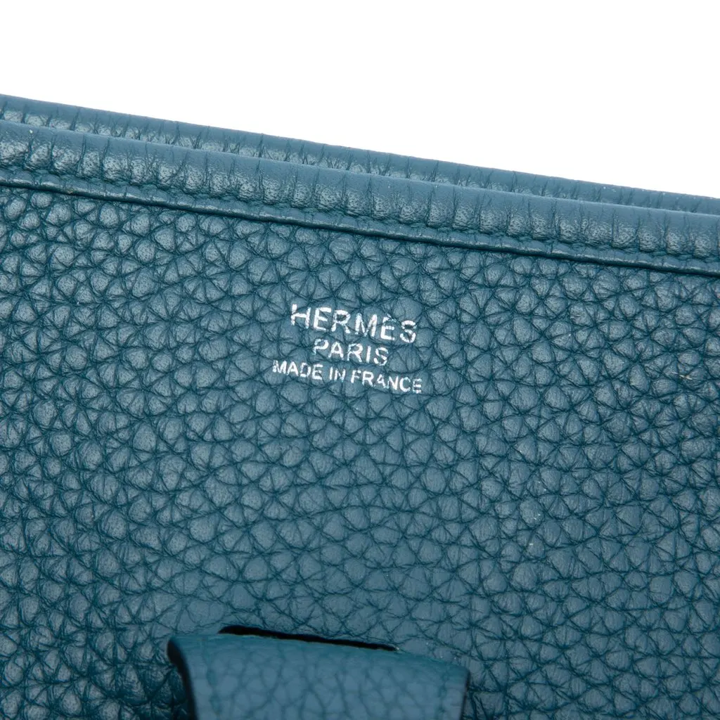 Hermès Clemence Evelyne III 29 Blue Leather Very good - Box View