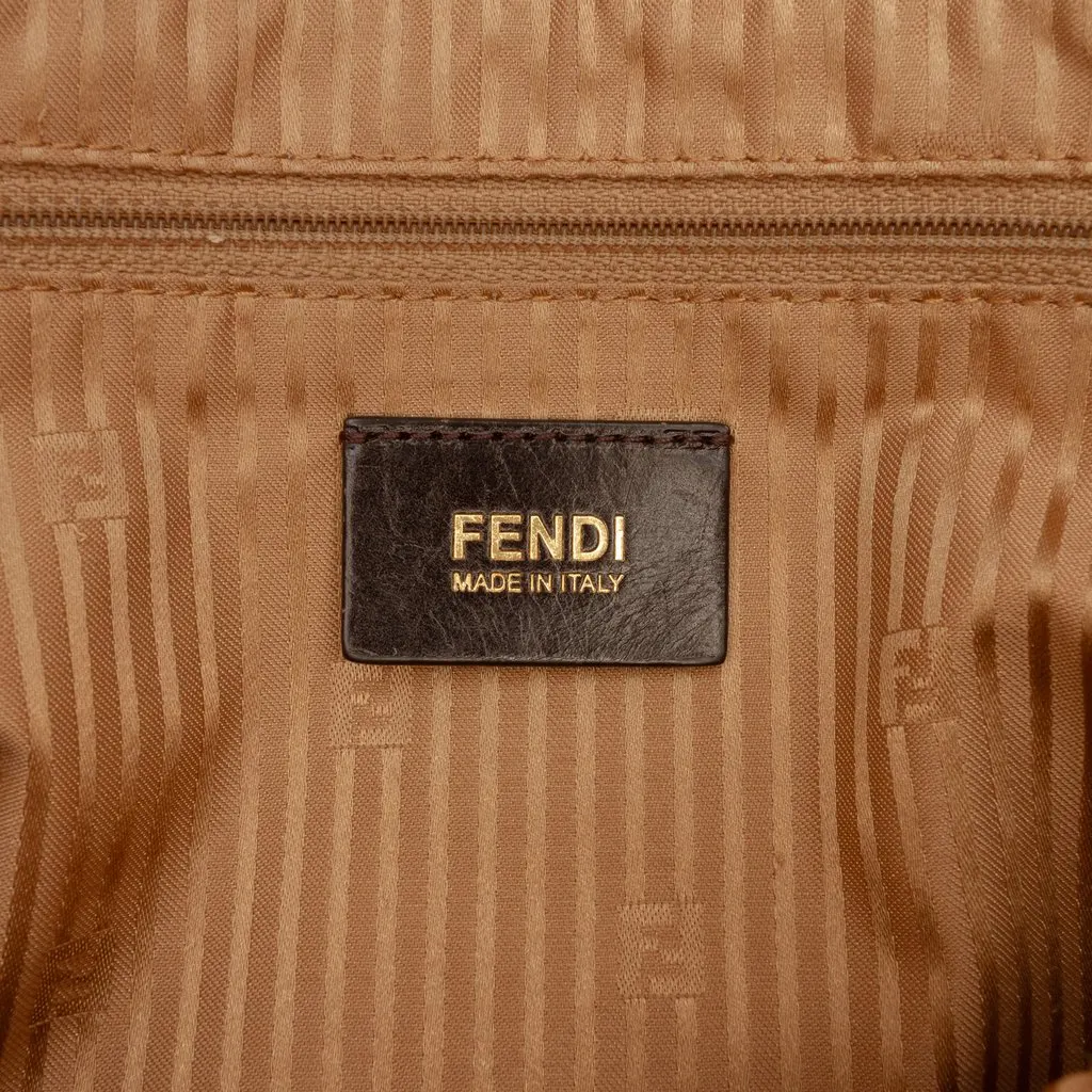 Fendi Large Calfskin Mamma Forever Shoulder Bag Brown Leather Good - Box View