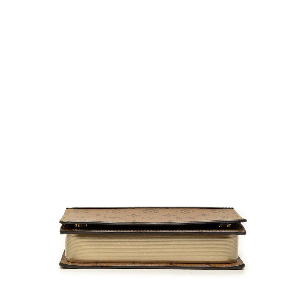Louis Vuitton Monogram Reverse Book Chain Wallet Brown Canvas Very good - Inside View