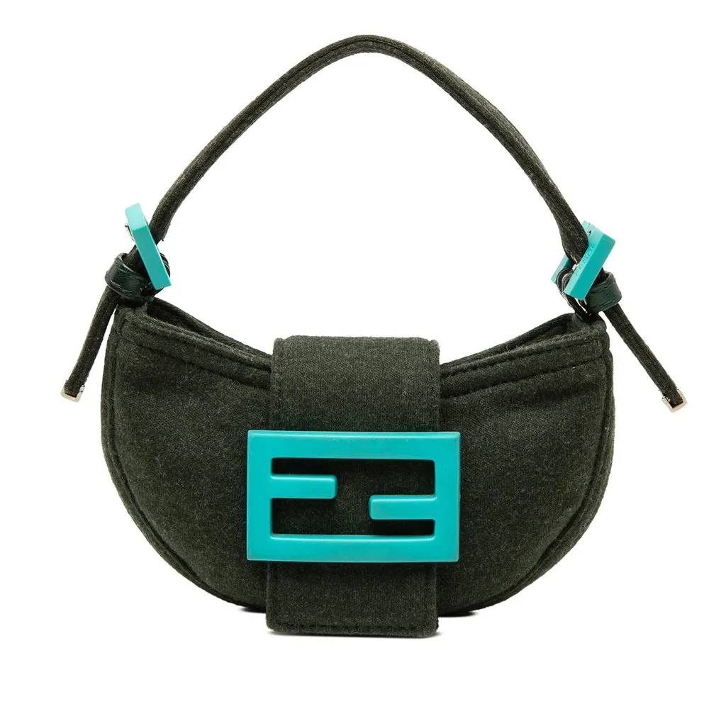 Fendi ميني صوف Croissant حقيبة يد