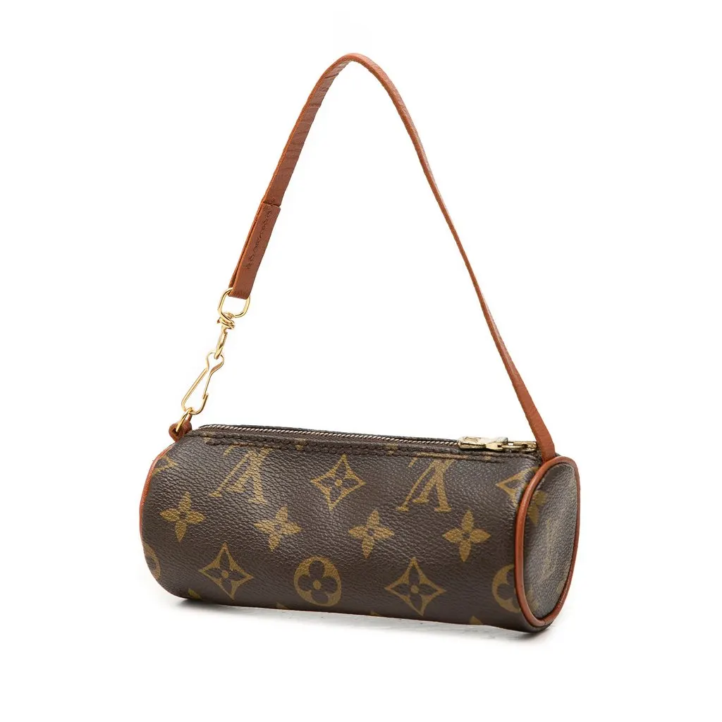 Louis Vuitton Monogram Papillon Pochette Brown Canvas Very good - Back View