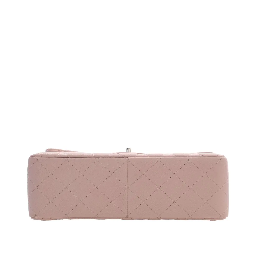 Chanel Jumbo Classic Caviar Double Flap Pink Leather Very good - Model View