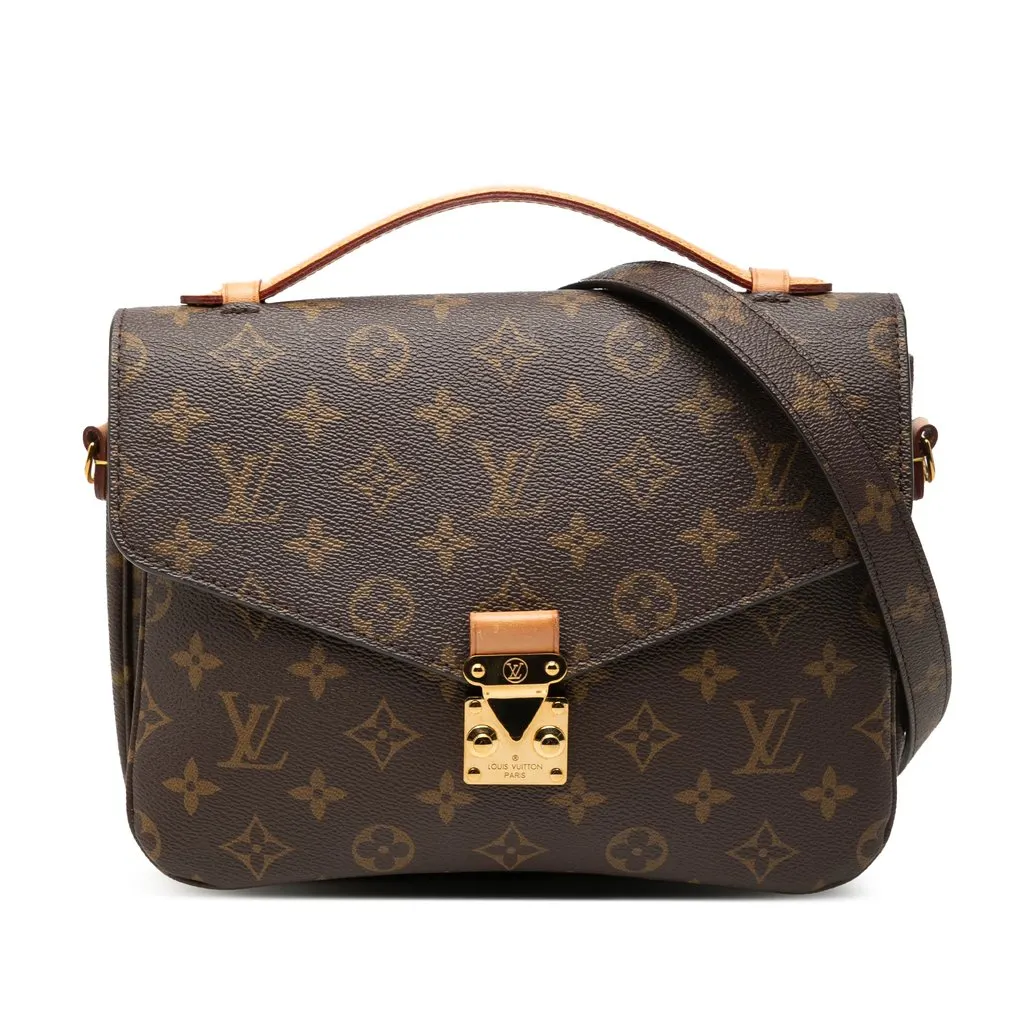 Louis Vuitton Monogram Pochette Metis Brown Very good - Front View