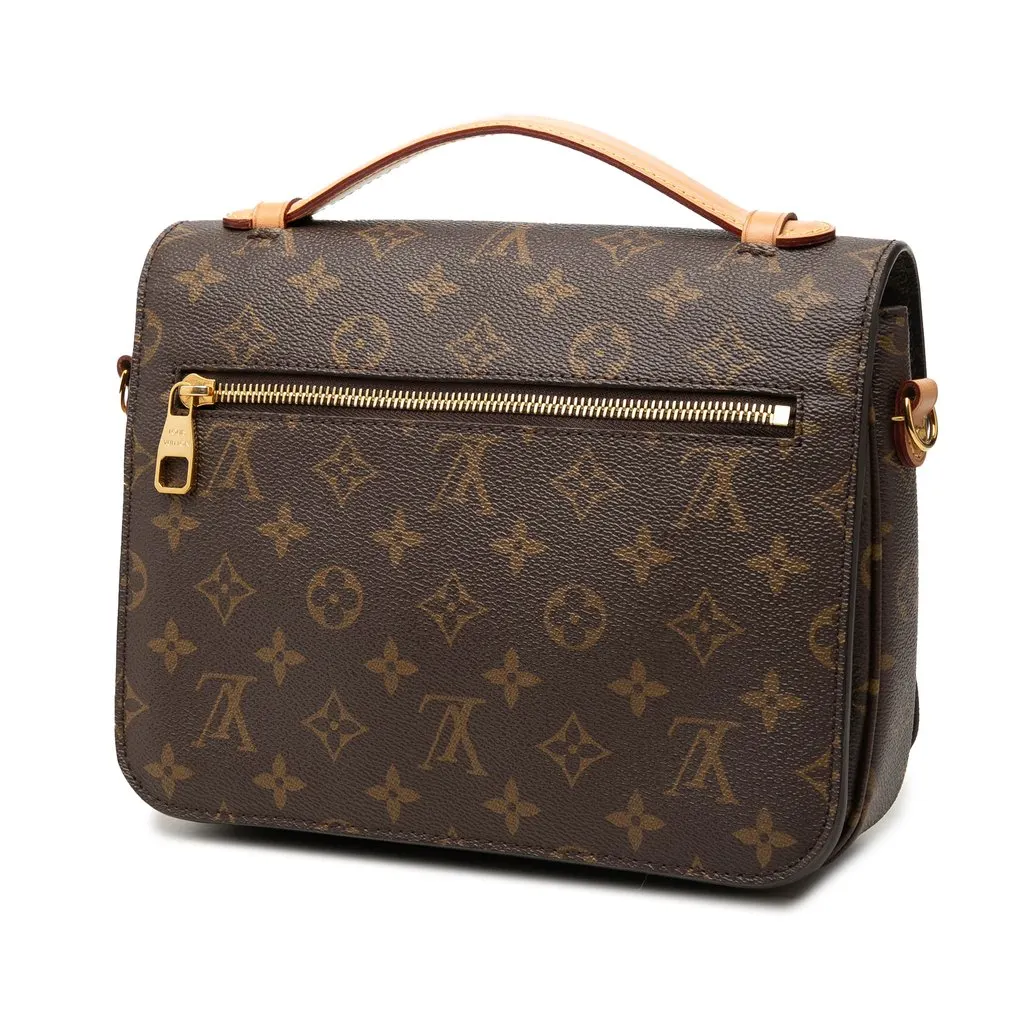 Louis Vuitton Monogram Pochette Metis Brown Very good - Back View