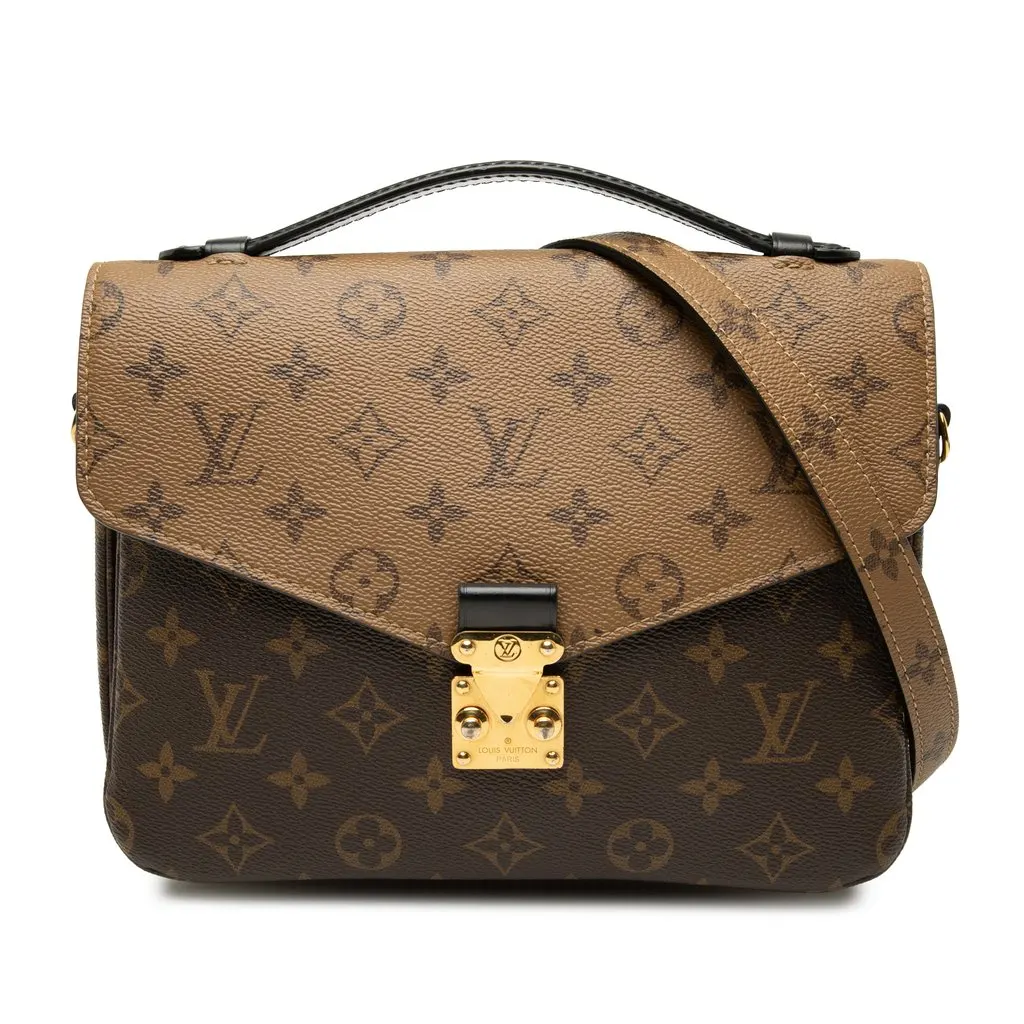 Louis Vuitton Monogram Reverse Pochette Metis Brown Very good - Front View