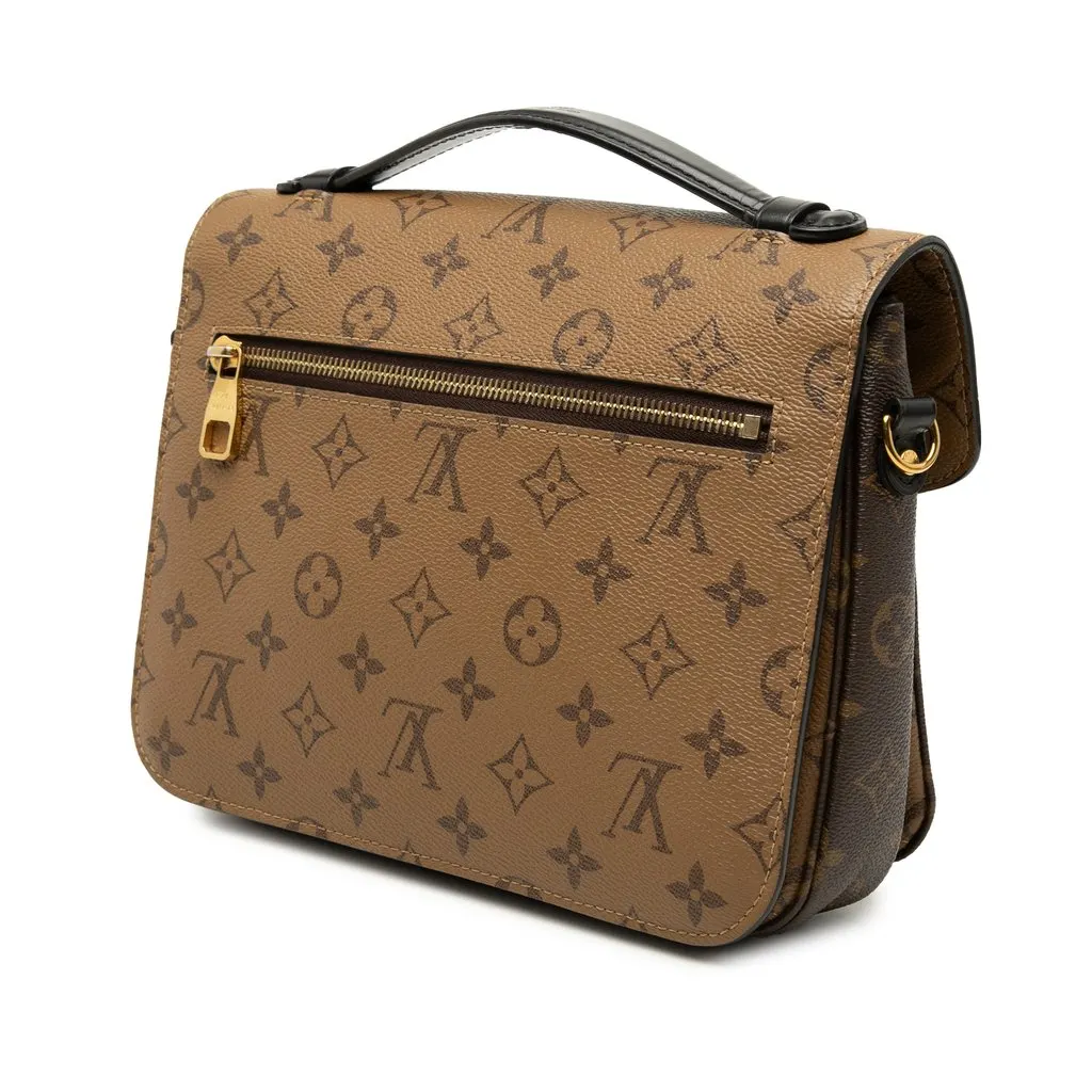 Louis Vuitton Monogram Reverse Pochette Metis Brown Very good - Back View