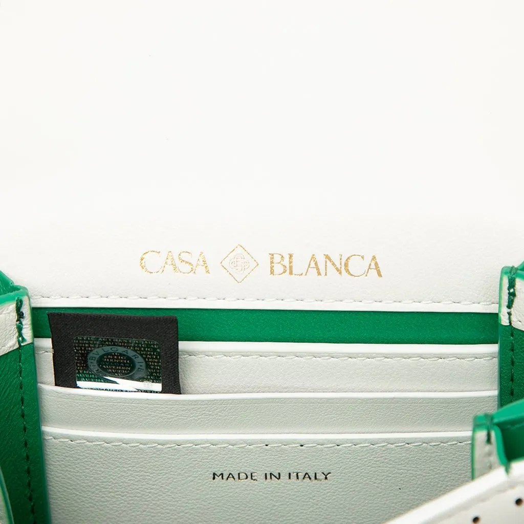 Bvlgari Casablanca Apres Tennis Perforated Calfskin Serpenti Crossbody White Leather Very good - Box View