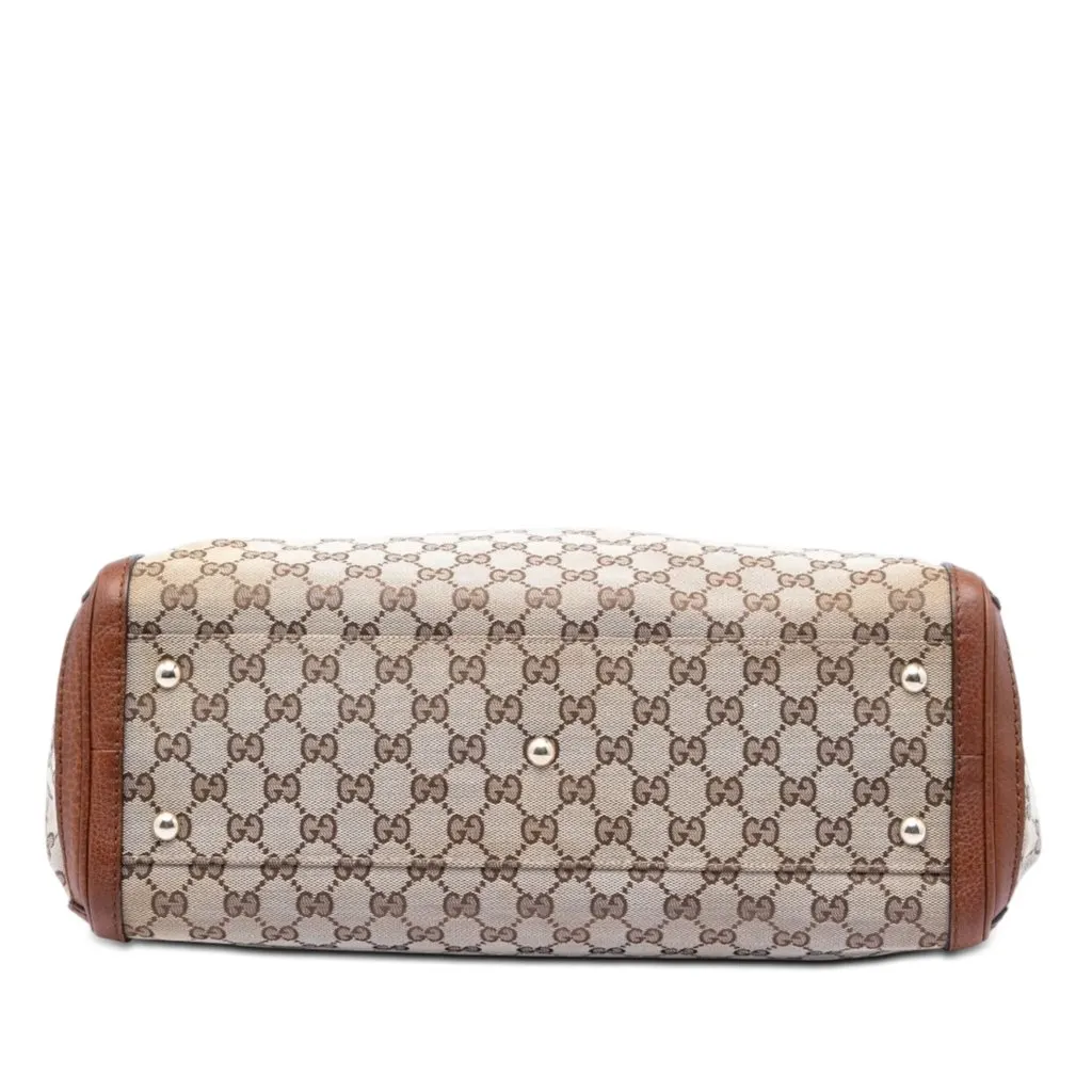 Gucci GG Canvas Bella Tote Beige Very good - Inside View