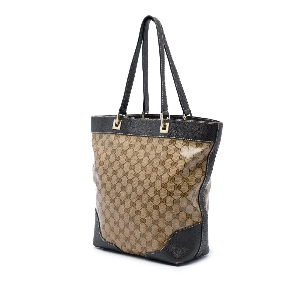 Gucci GG Crystal Tote Beige Very good - Back View