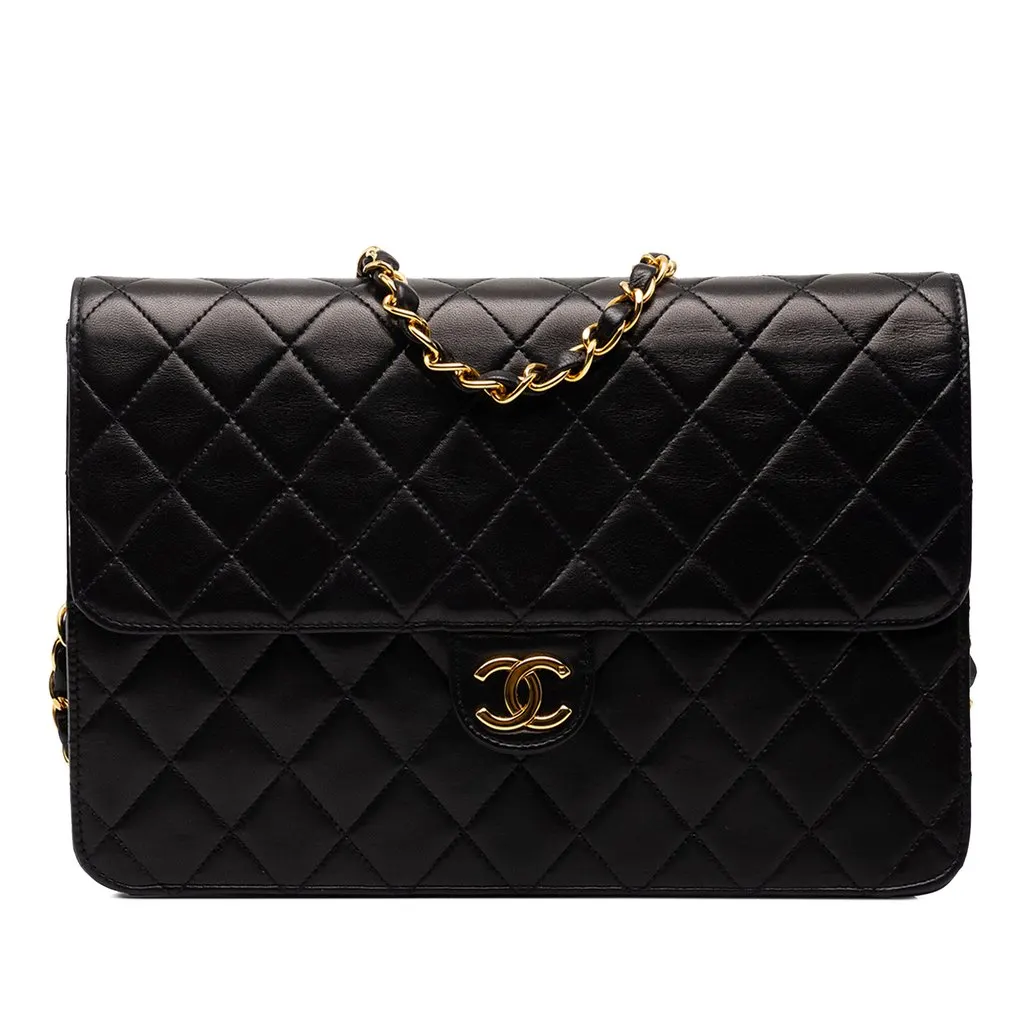 Chanel Medium CC Quilted Lambskin Single Flap