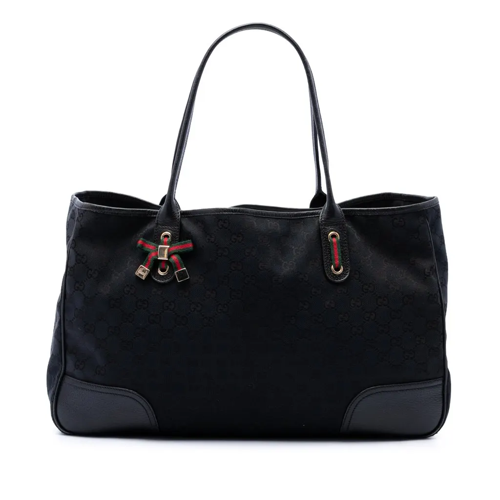 Gucci GG Canvas Princy Tote Black Very good - Front View