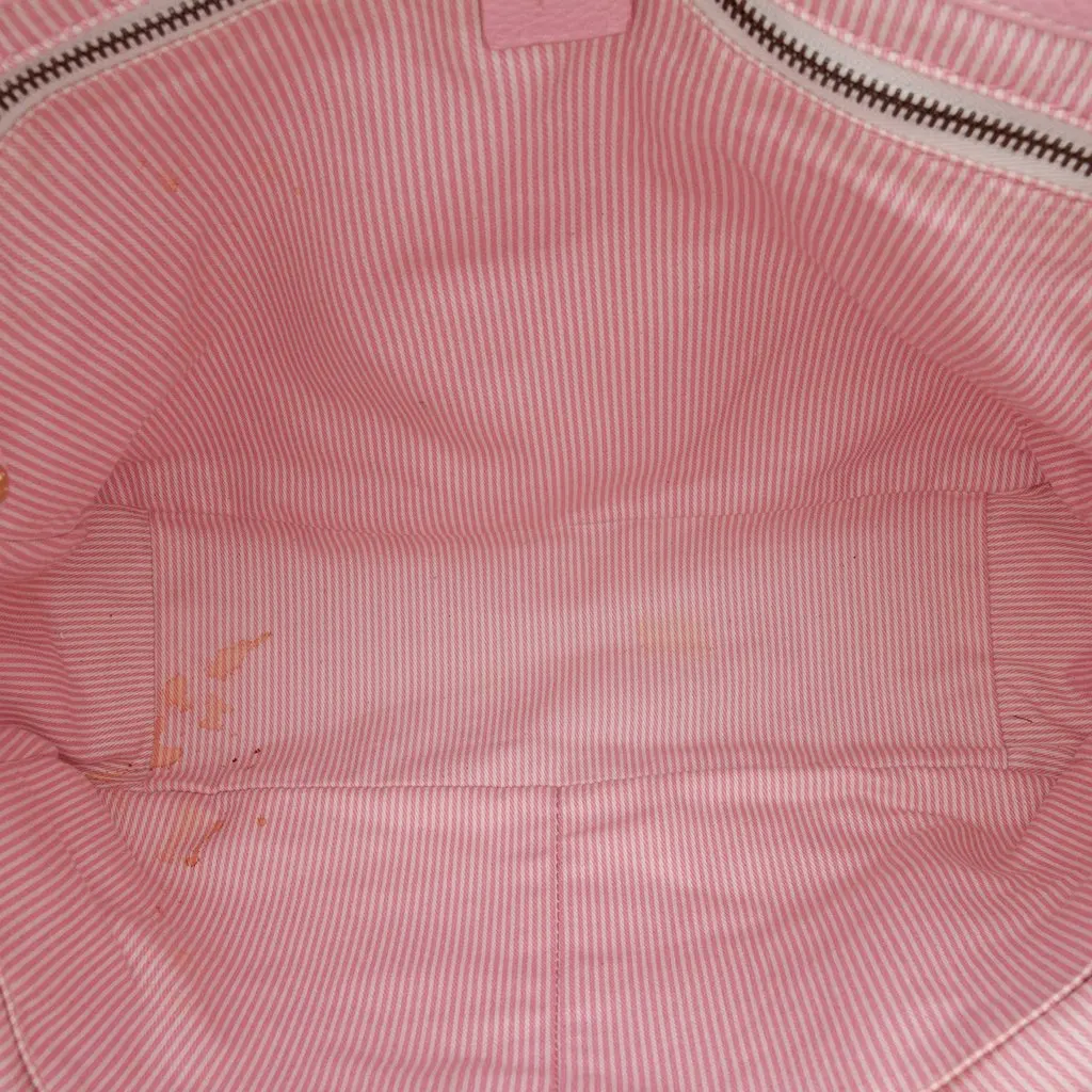 Celine Leather Boogie Tote Pink Leather Good - Model View