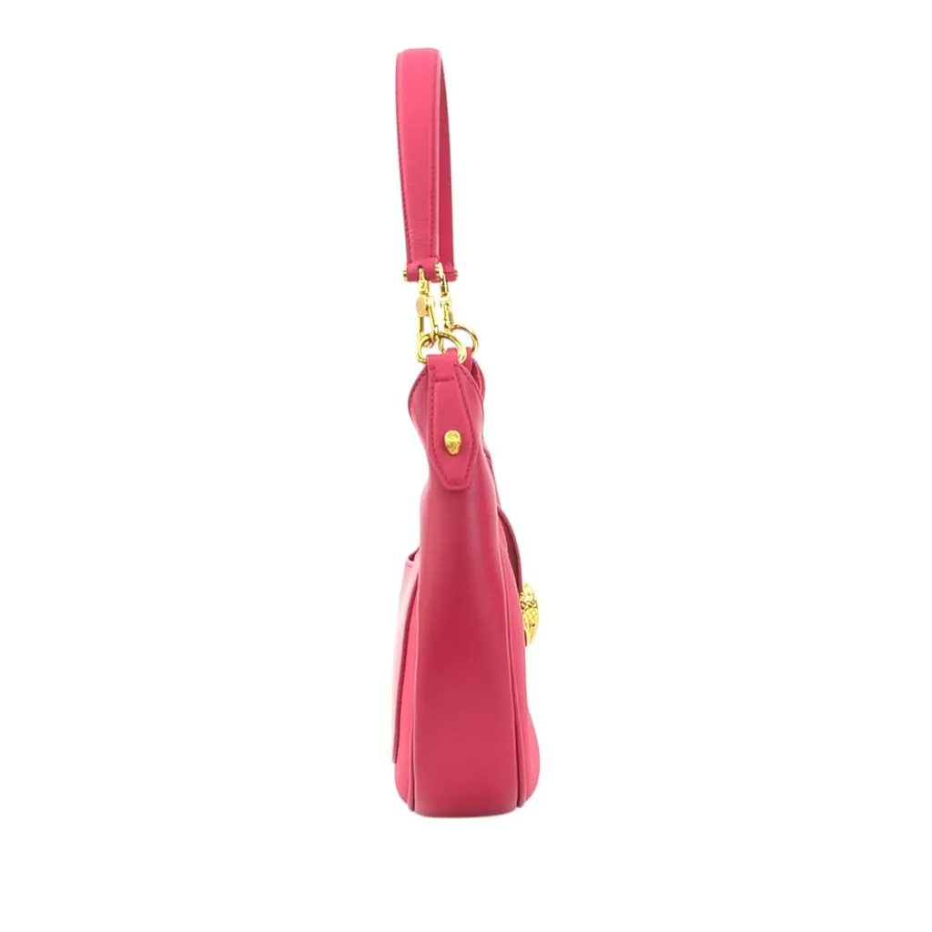 Bvlgari Medium Leather Serpenti Ellipse Satchel Pink Leather Very good - Back View