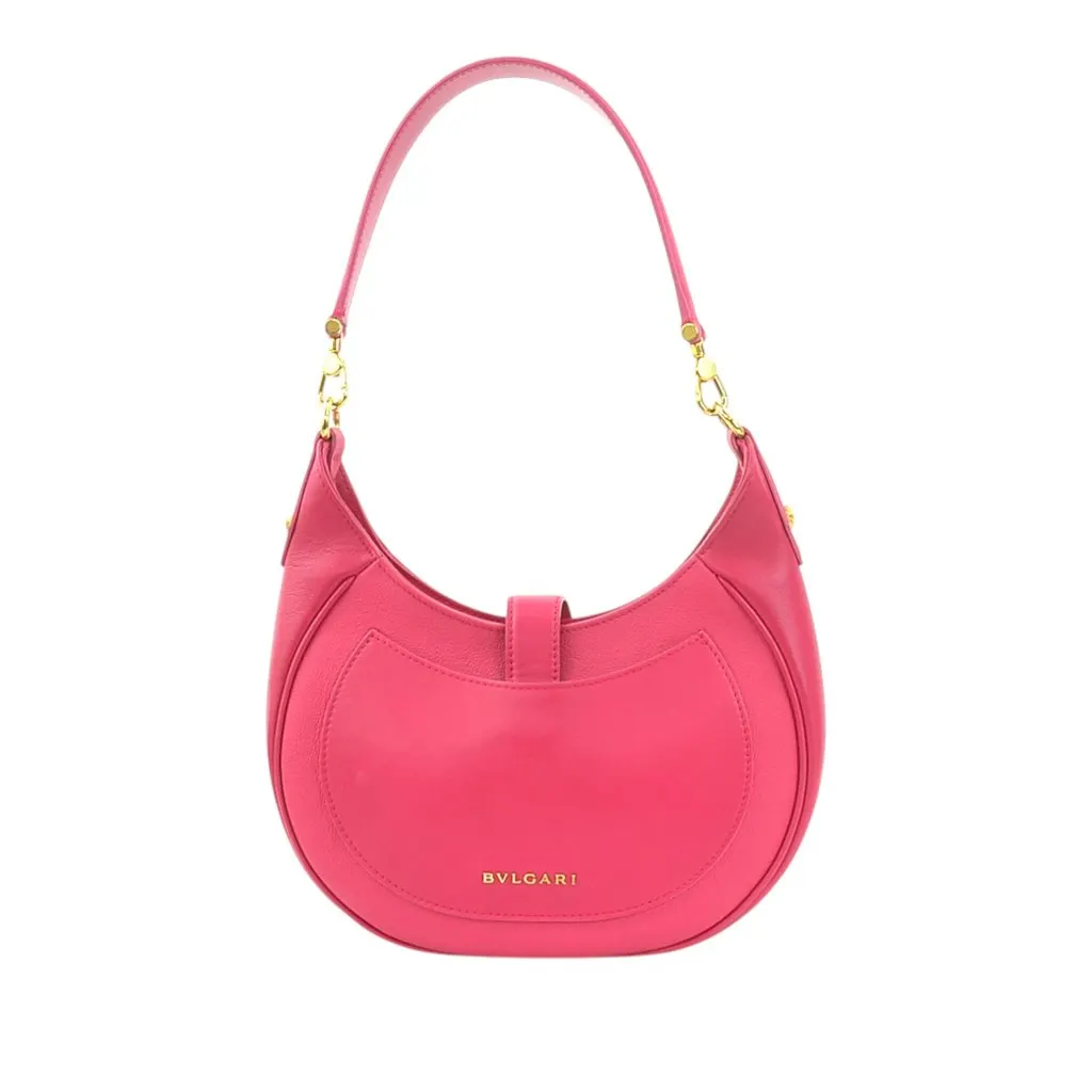 Bvlgari Medium Leather Serpenti Ellipse Satchel Pink Leather Very good - Inside View
