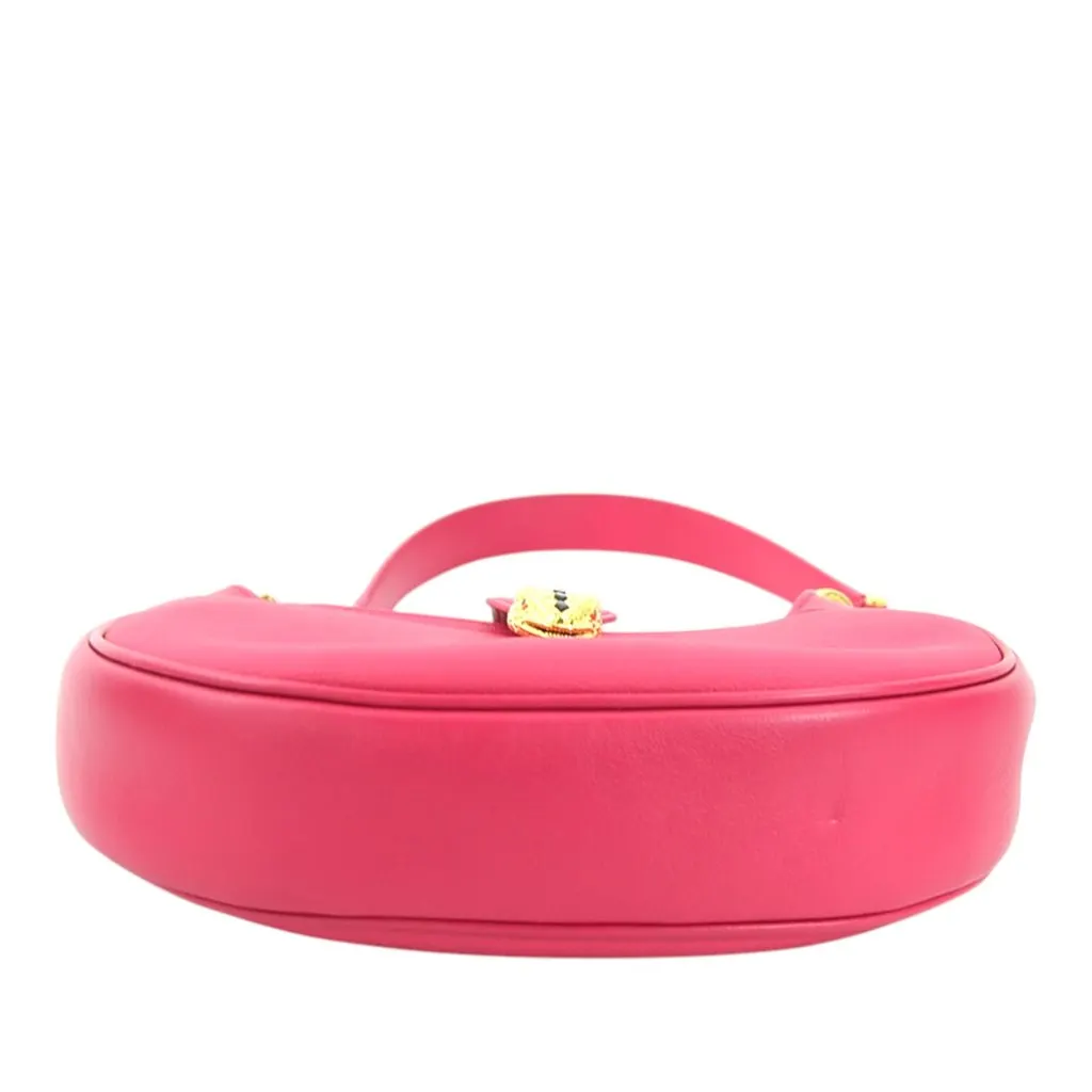 Bvlgari Medium Leather Serpenti Ellipse Satchel Pink Leather Very good - Model View