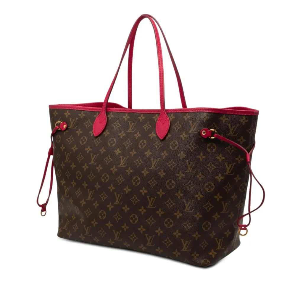 Louis Vuitton Monogram Ikat Neverfull MM Brown Very good - Back View