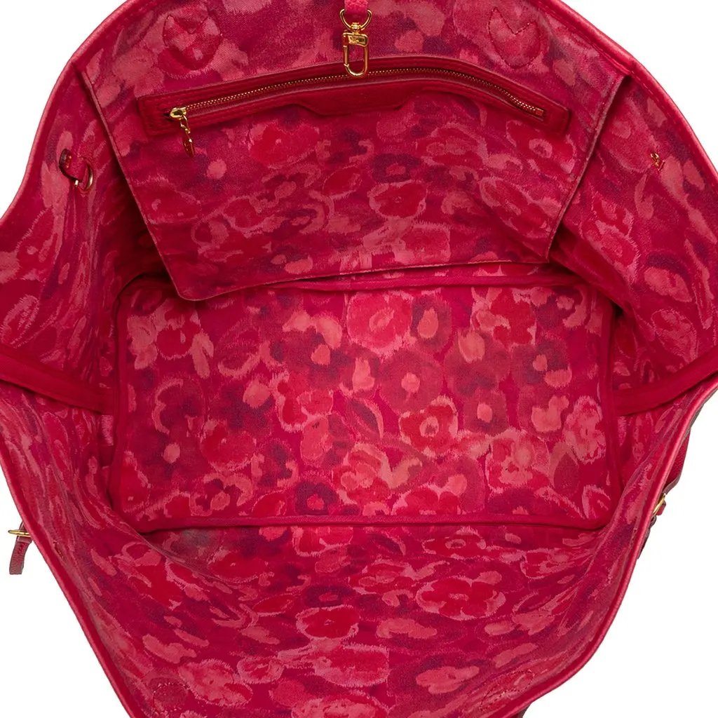 Louis Vuitton Monogram Ikat Neverfull MM Brown Very good - Model View