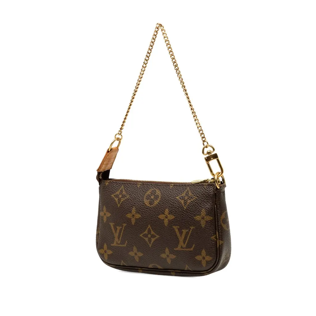 Louis Vuitton Monogram Mini Pochette Accessoires Brown Very good - Back View