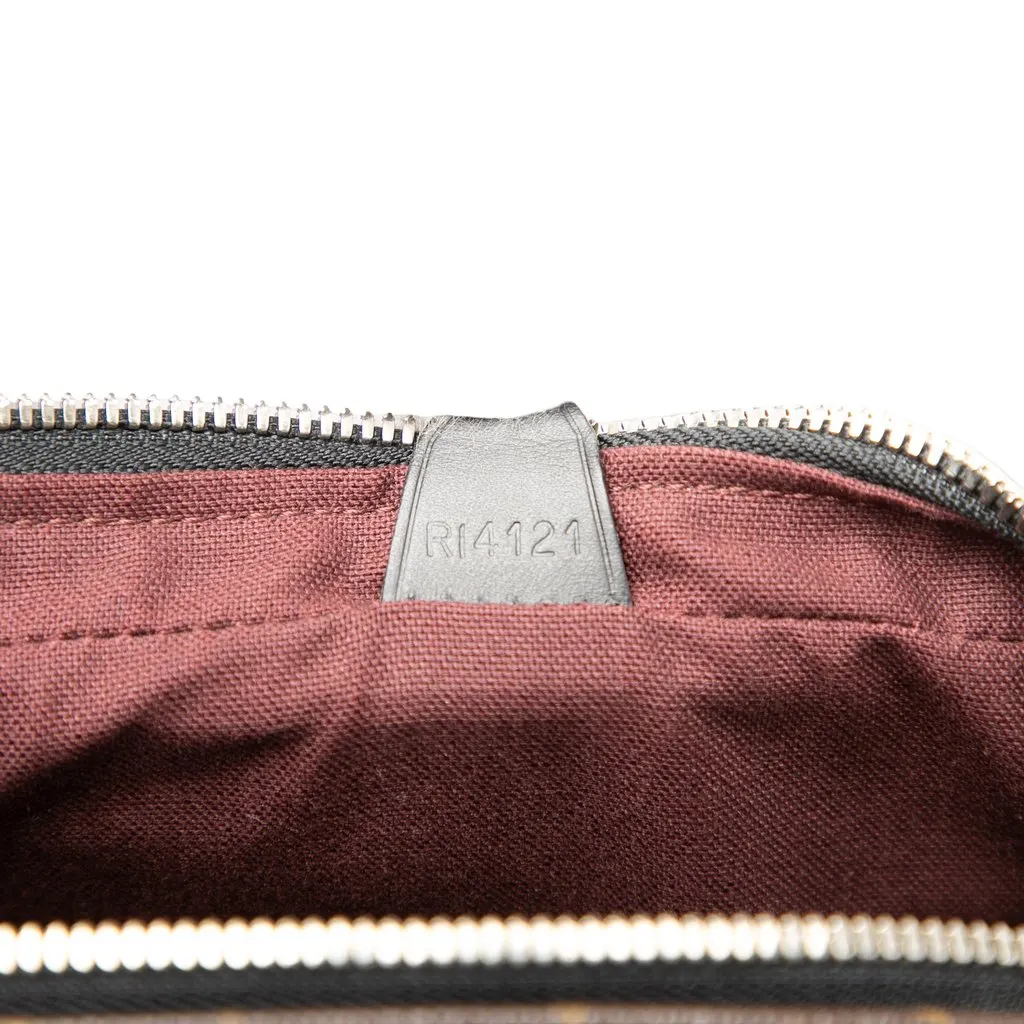 Louis Vuitton Monogram Macassar Porte Documents Voyage GM Brown Very good - Box View