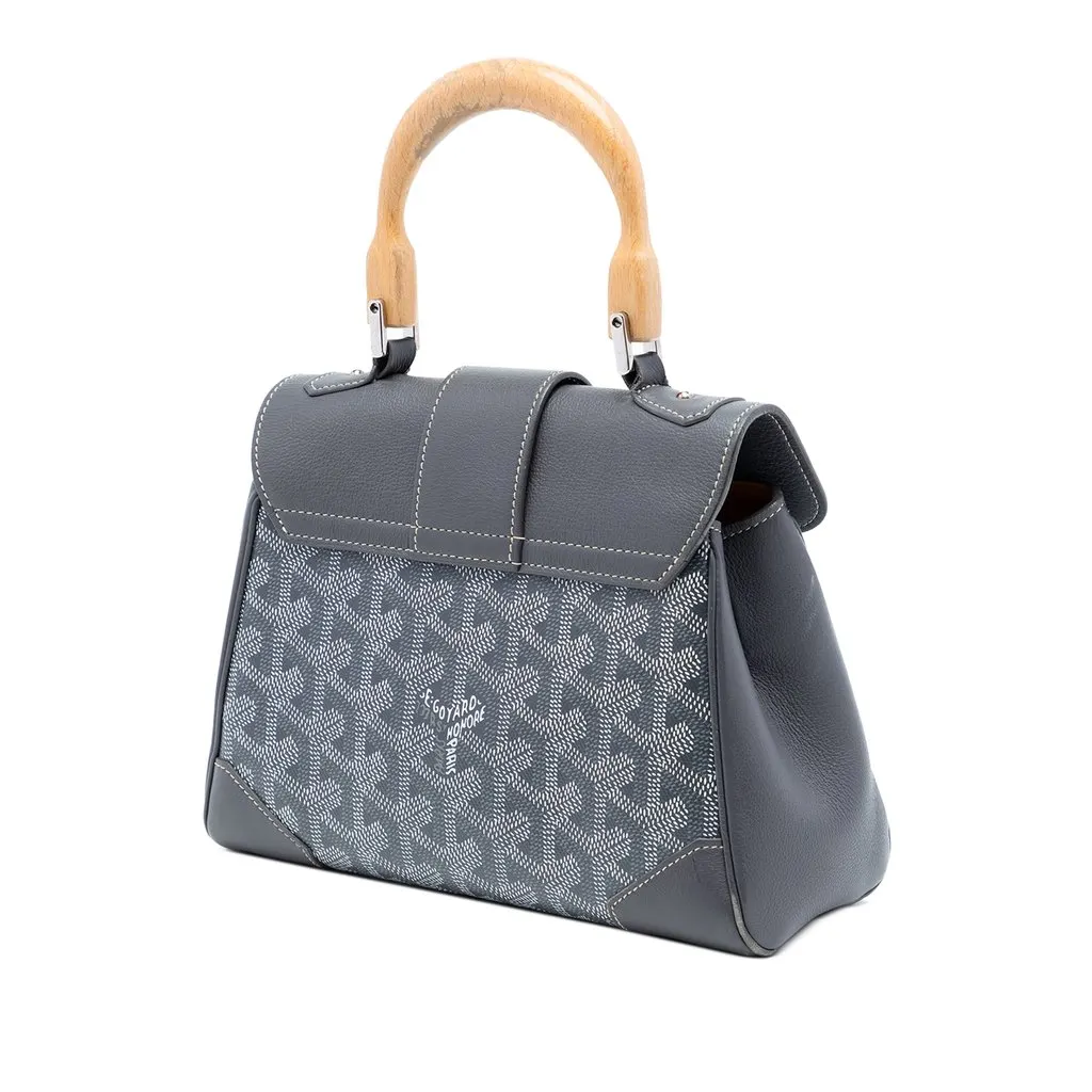 Goyard Mini Goyardine Saigon Souple Green Very good - Back View