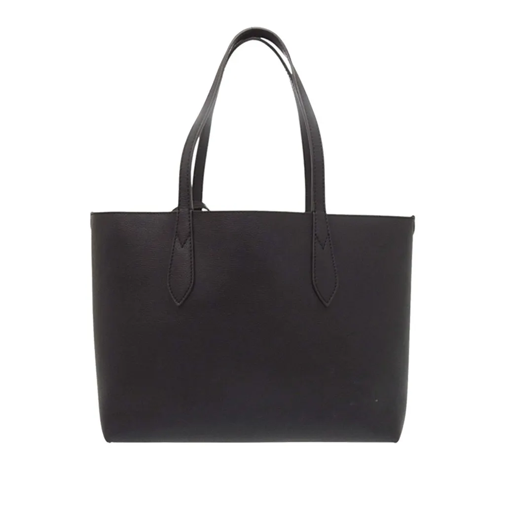 Burberry Haymarket Check Coated Canvas Reversible Tote Black Very good - Back View