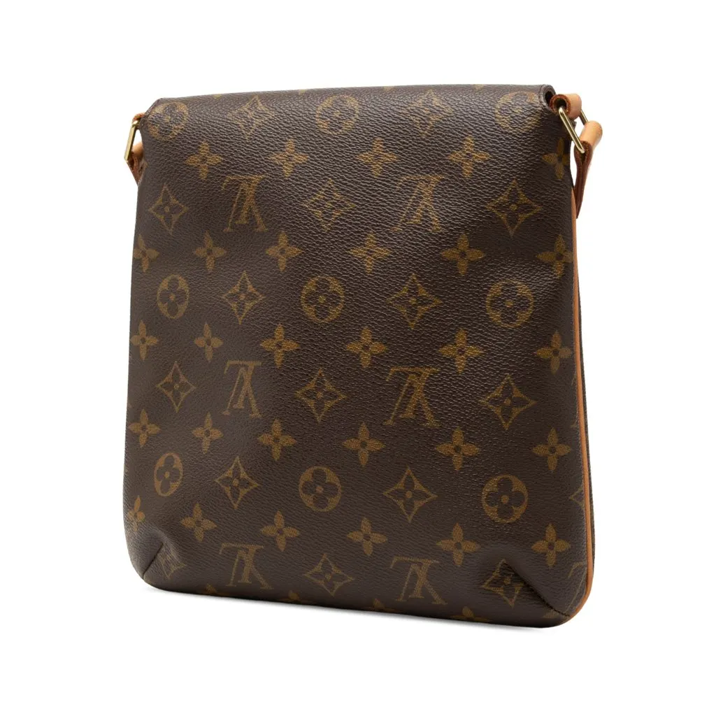 Louis Vuitton Monogram Musette Salsa PM Short Strap Brown Canvas Good - Back View
