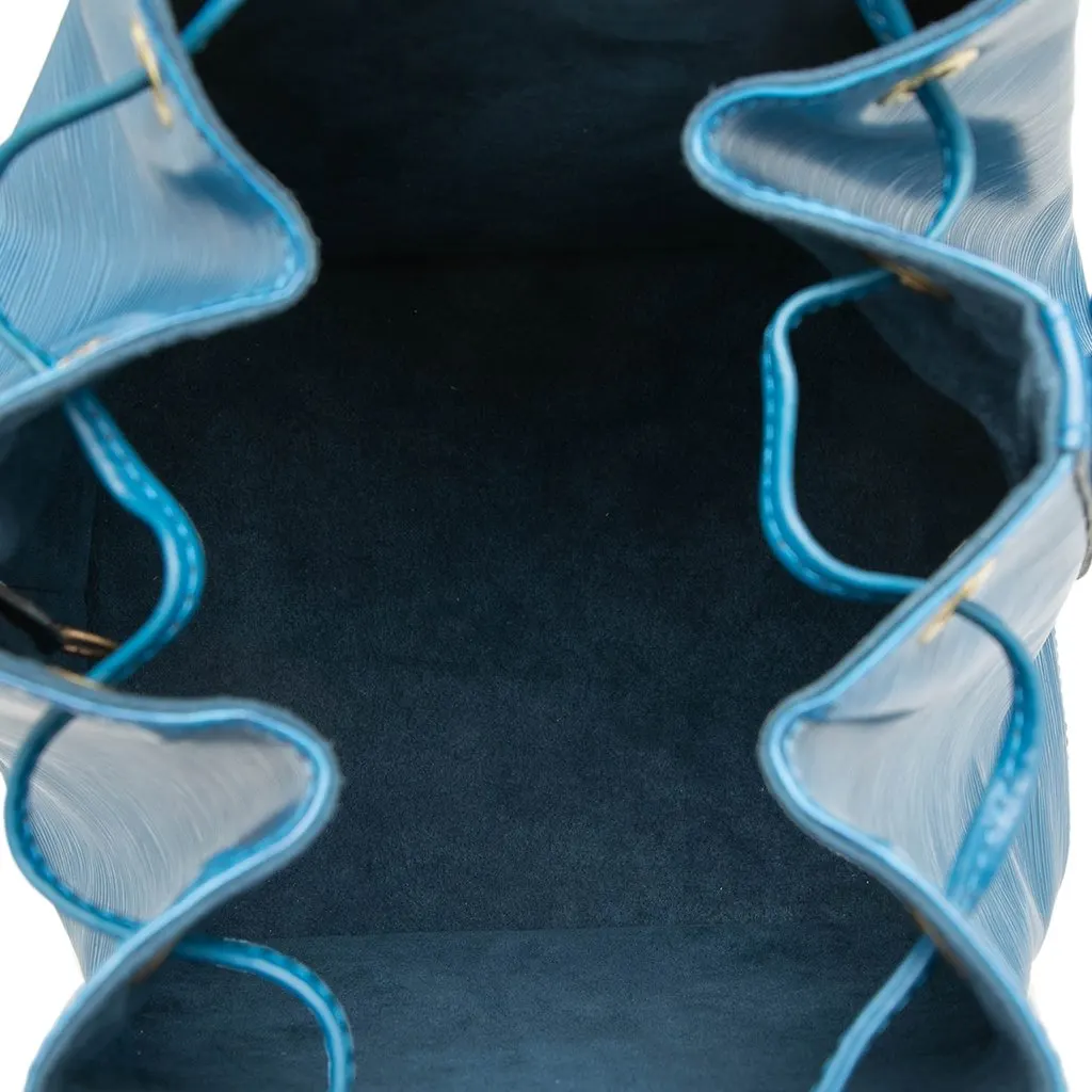 Louis Vuitton Epi Petit Noe Blue Leather Very good - Model View