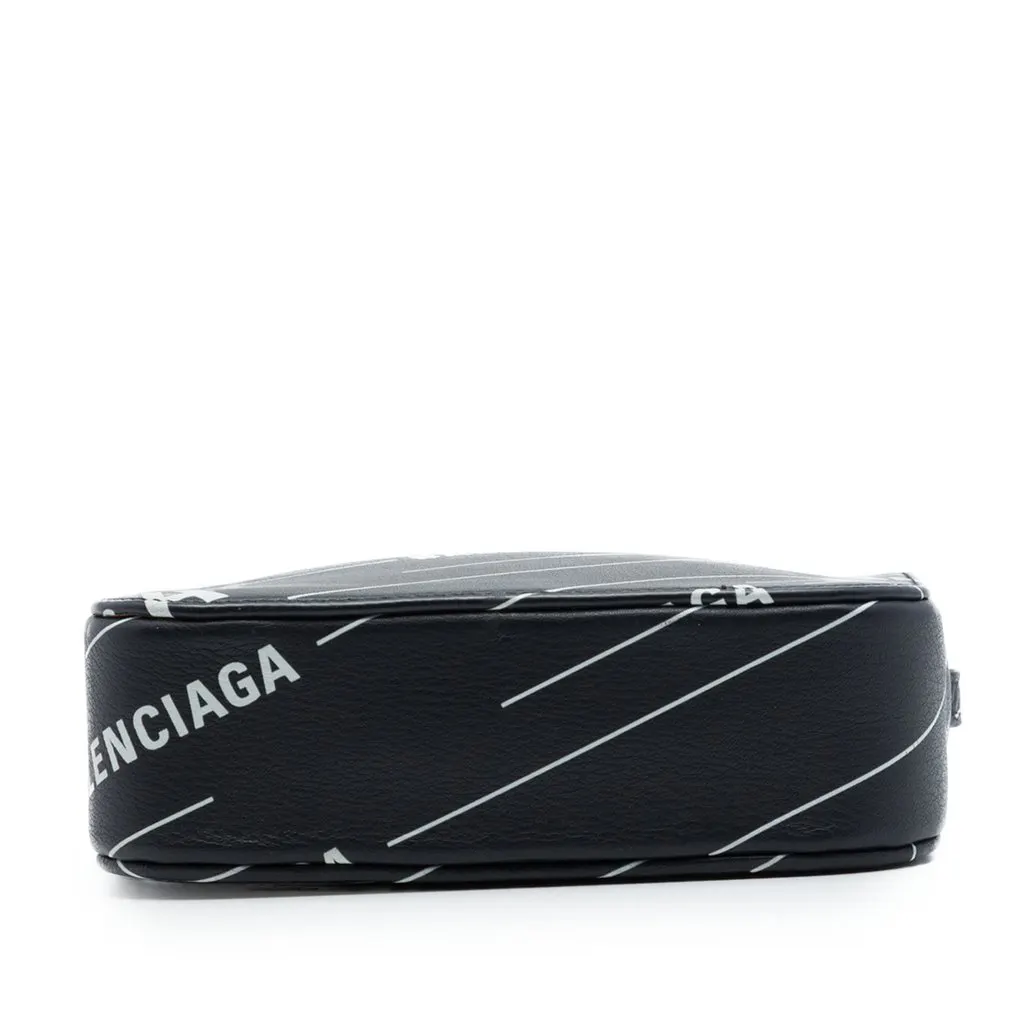 Balenciaga Leather Logo Print Everyday Camera Bag XS Black Leather Very good - Inside View