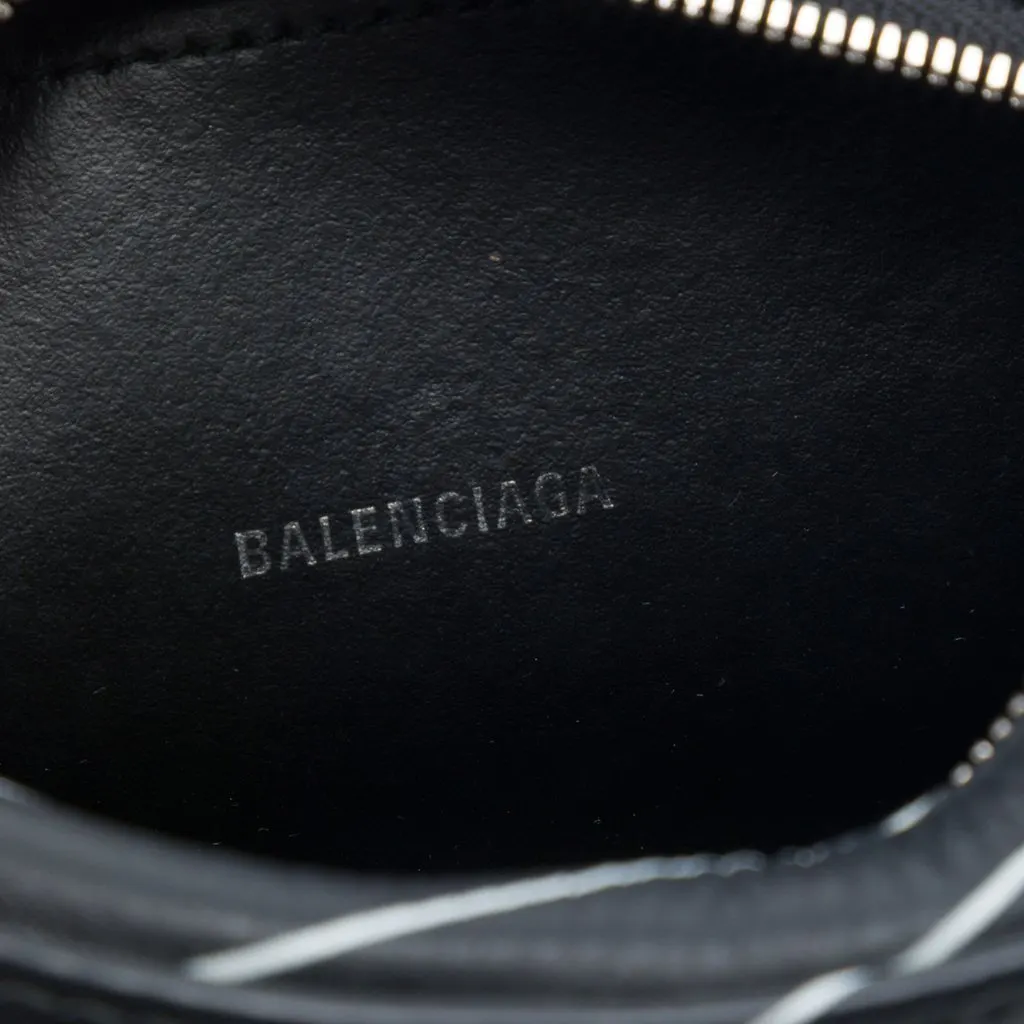 Balenciaga Leather Logo Print Everyday Camera Bag XS Black Leather Very good - Box View