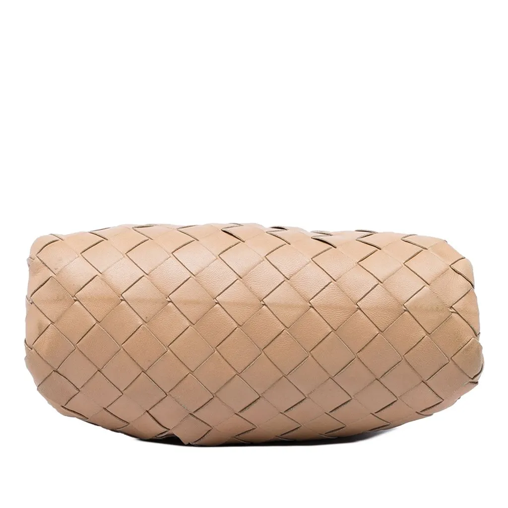 Bottega Veneta Nappa Intrecciato The Mini Pouch Crossbody Brown Leather Very good - Inside View