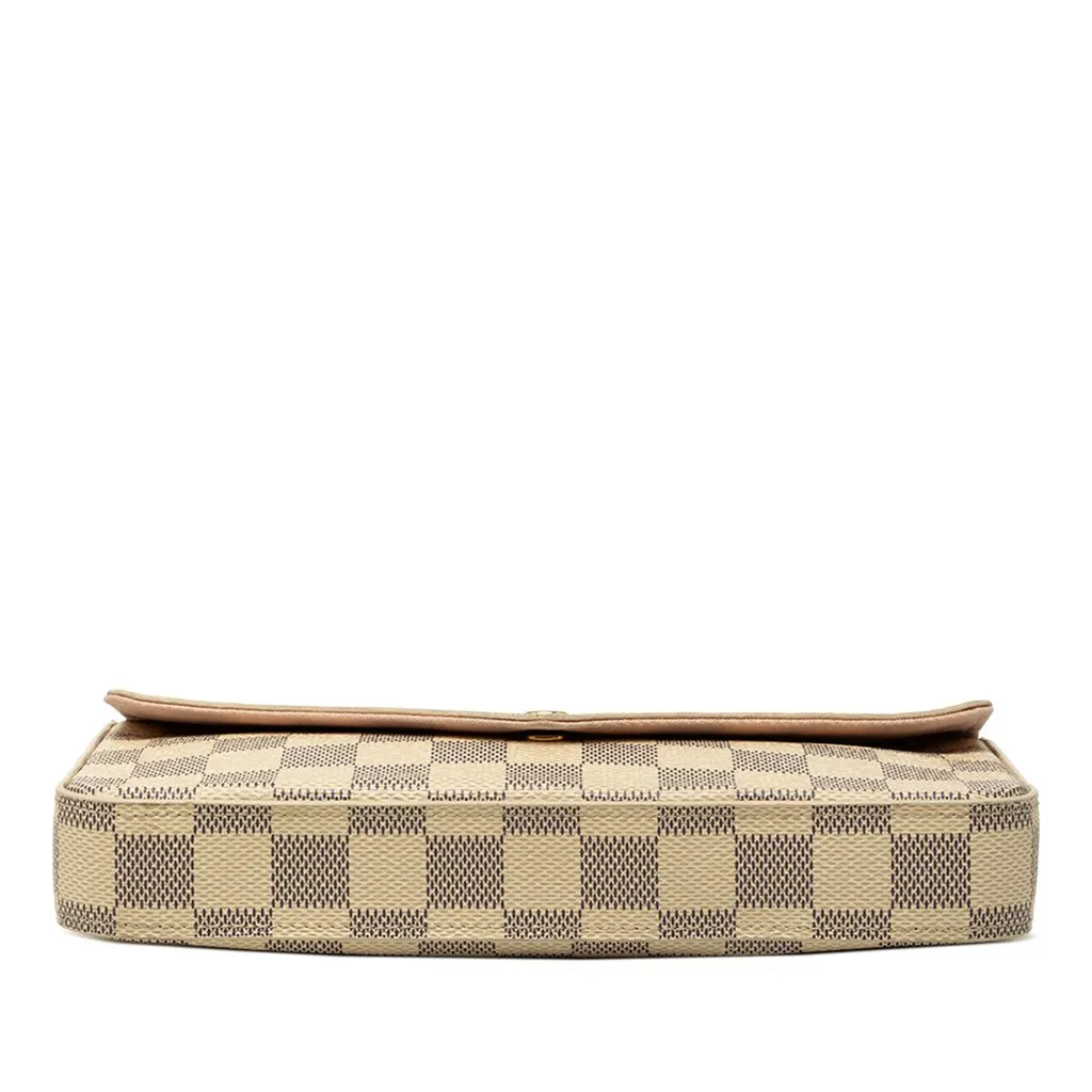 Louis Vuitton Damier Azur Pochette Felicie White Very good - Inside View