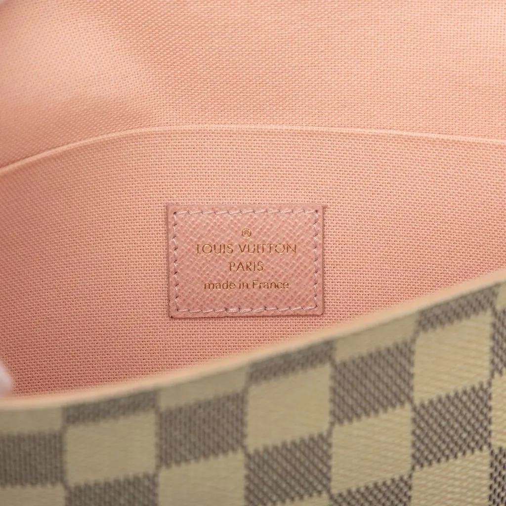 Louis Vuitton Damier Azur Pochette Felicie White Very good - Box View