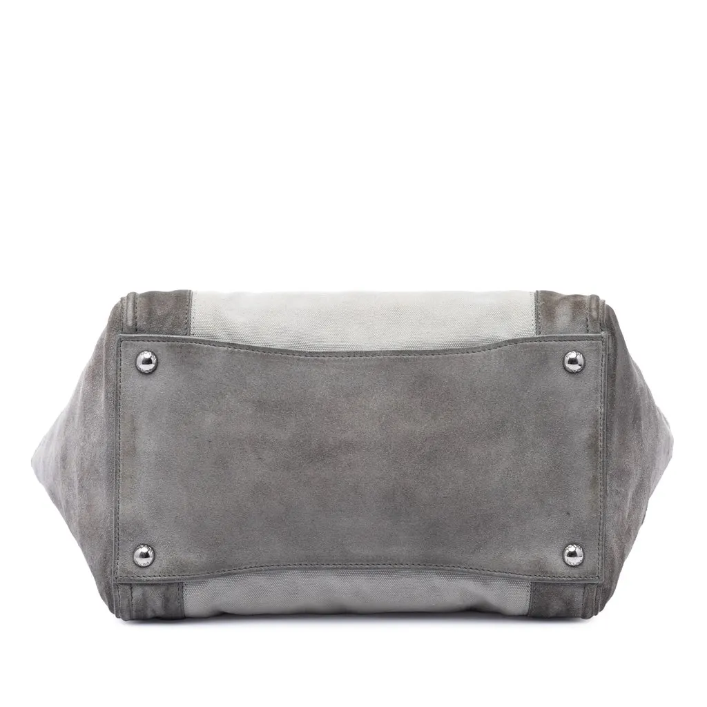 Prada Scamosciato and Canapa Twin Pocket Double Handle Satchel MultiColor Leather Very good - Inside View