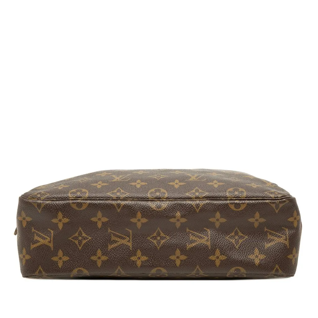 Louis Vuitton Monogram Trousse Toilette 28 Brown Canvas Good - Inside View