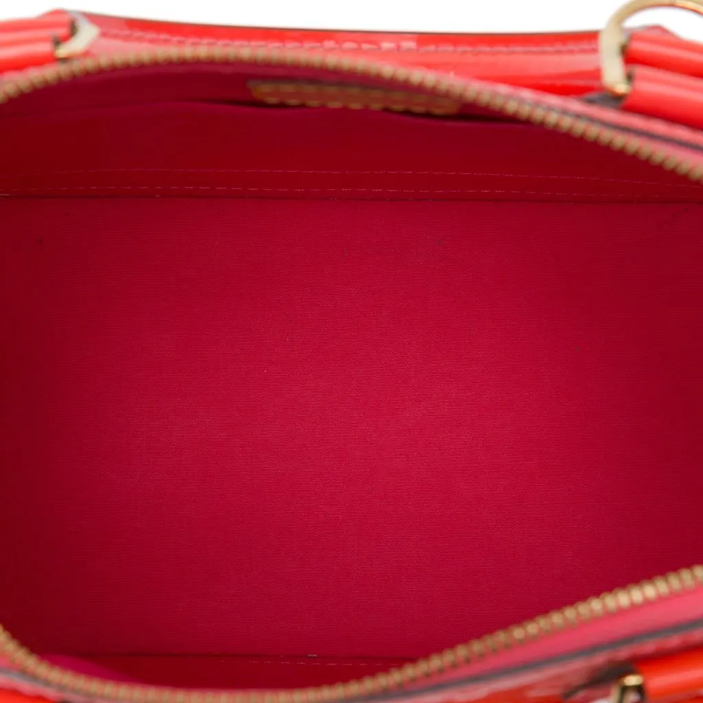 Louis Vuitton Monogram Vernis Alma PM Orange Leather Very good - Model View