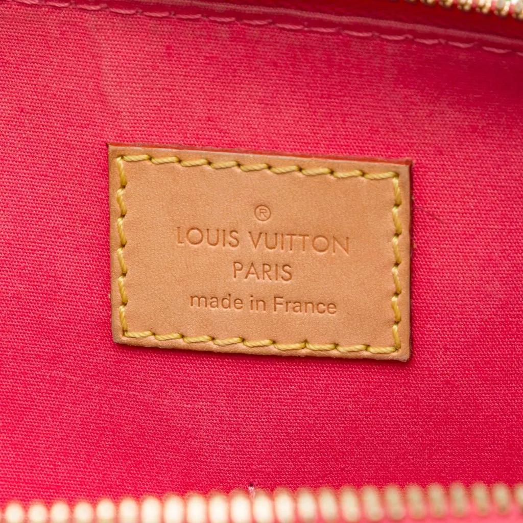 Louis Vuitton Monogram Vernis Alma PM Orange Leather Very good - Box View