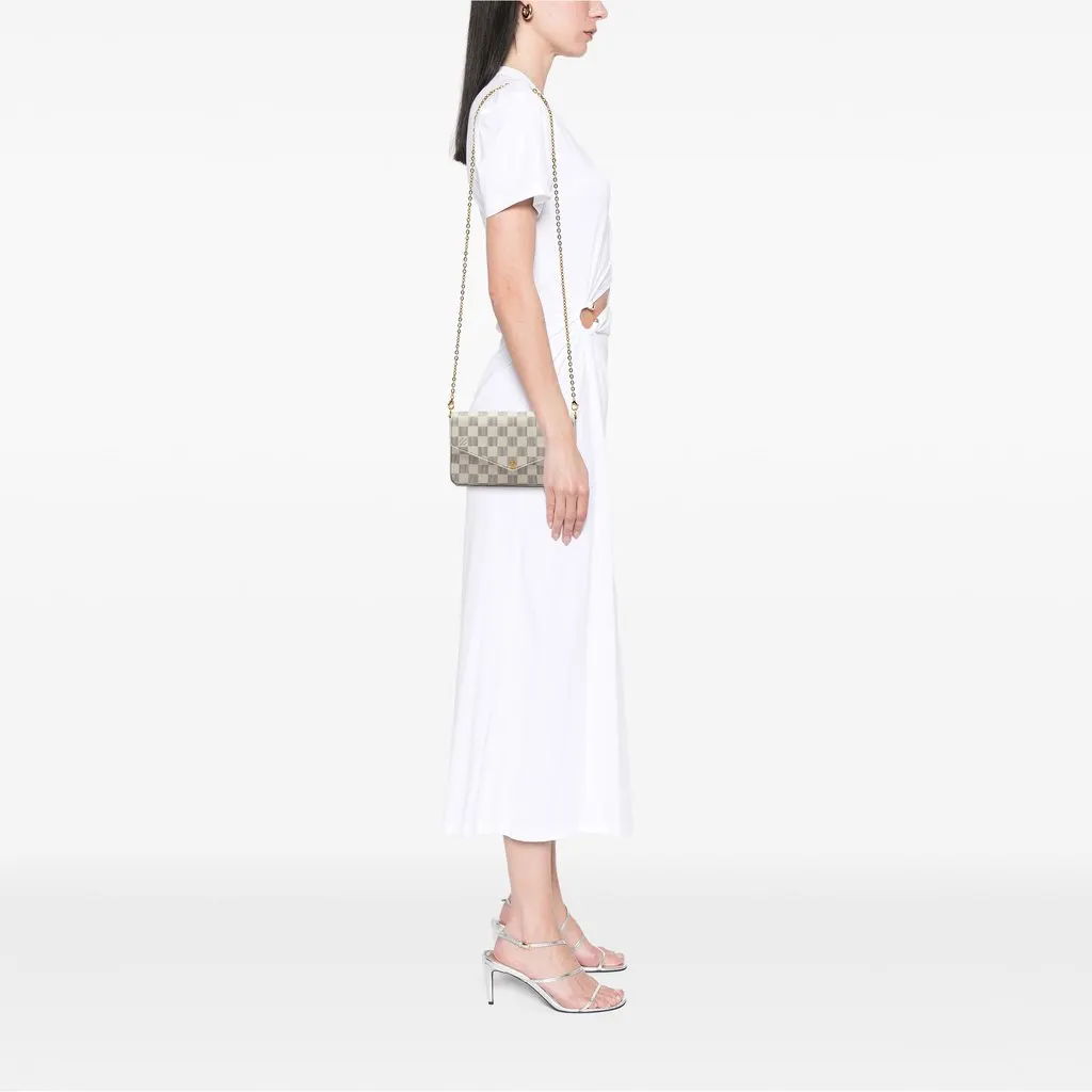 Louis Vuitton Damier Azur Pochette Felicie White Canvas Very good - Box View