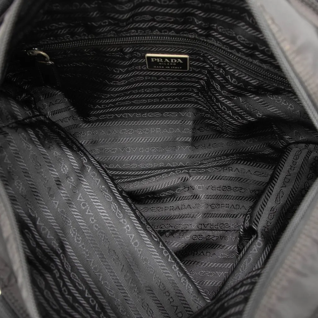 Prada Tessuto Tote Black Polyamide Good - Model View