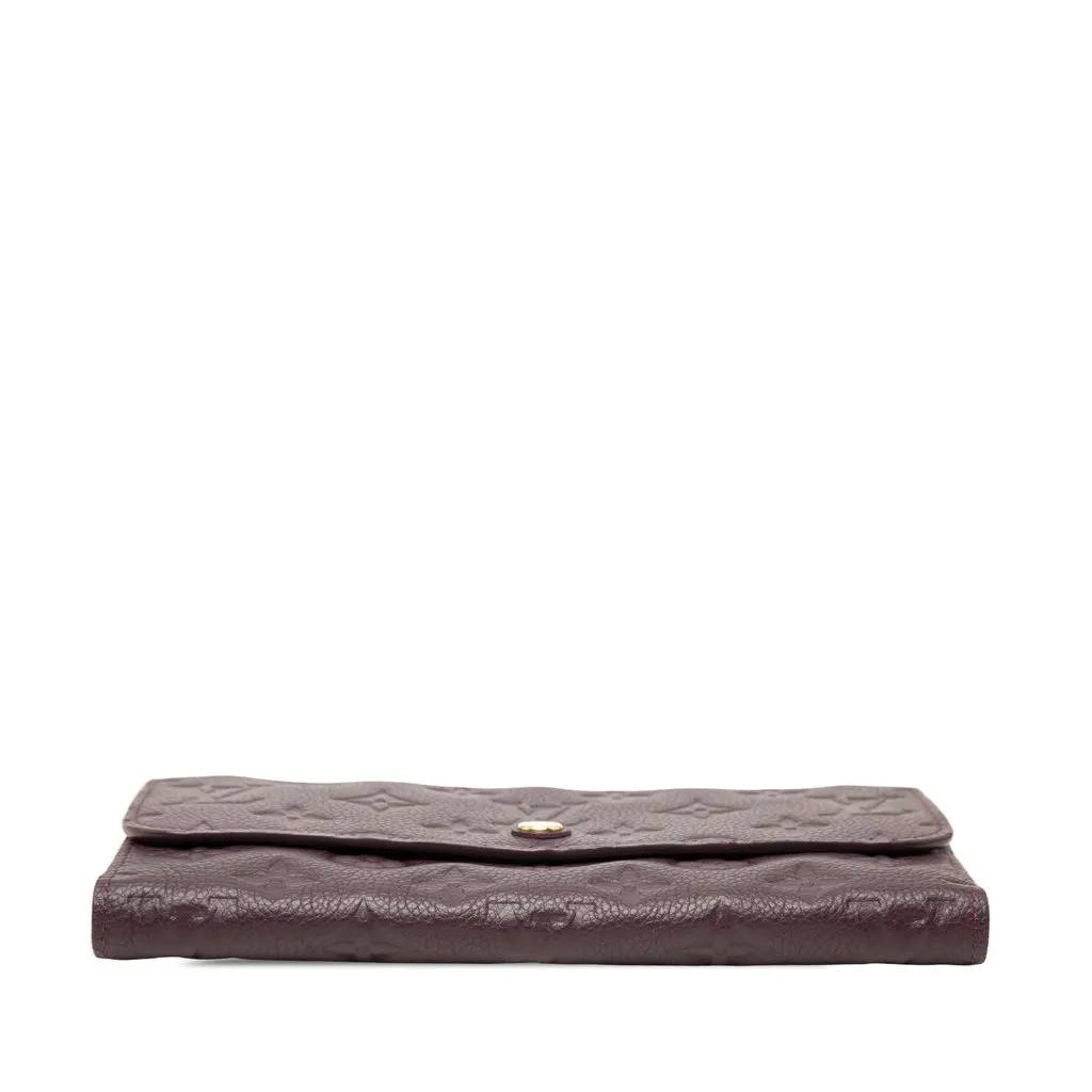 Louis Vuitton Monogram Empreinte Sarah Long Wallet Purple Leather Very good - Inside View