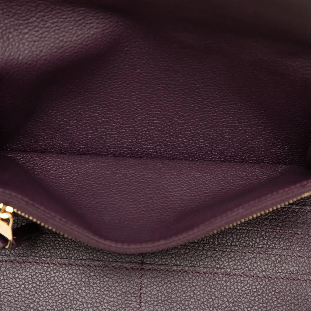 Louis Vuitton Monogram Empreinte Sarah Long Wallet Purple Leather Very good - Model View