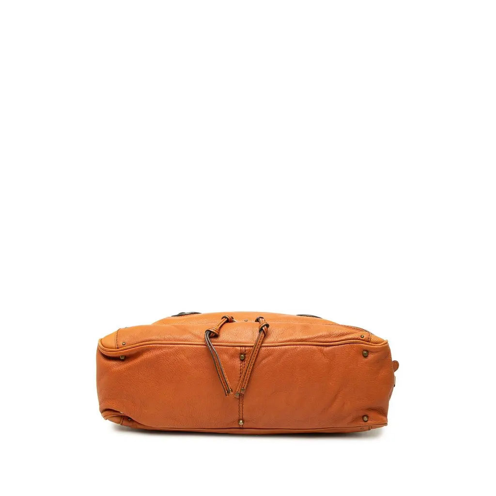 Chloé Leather Paddington East West Zippy Handbag Brown Leather Good - Inside View