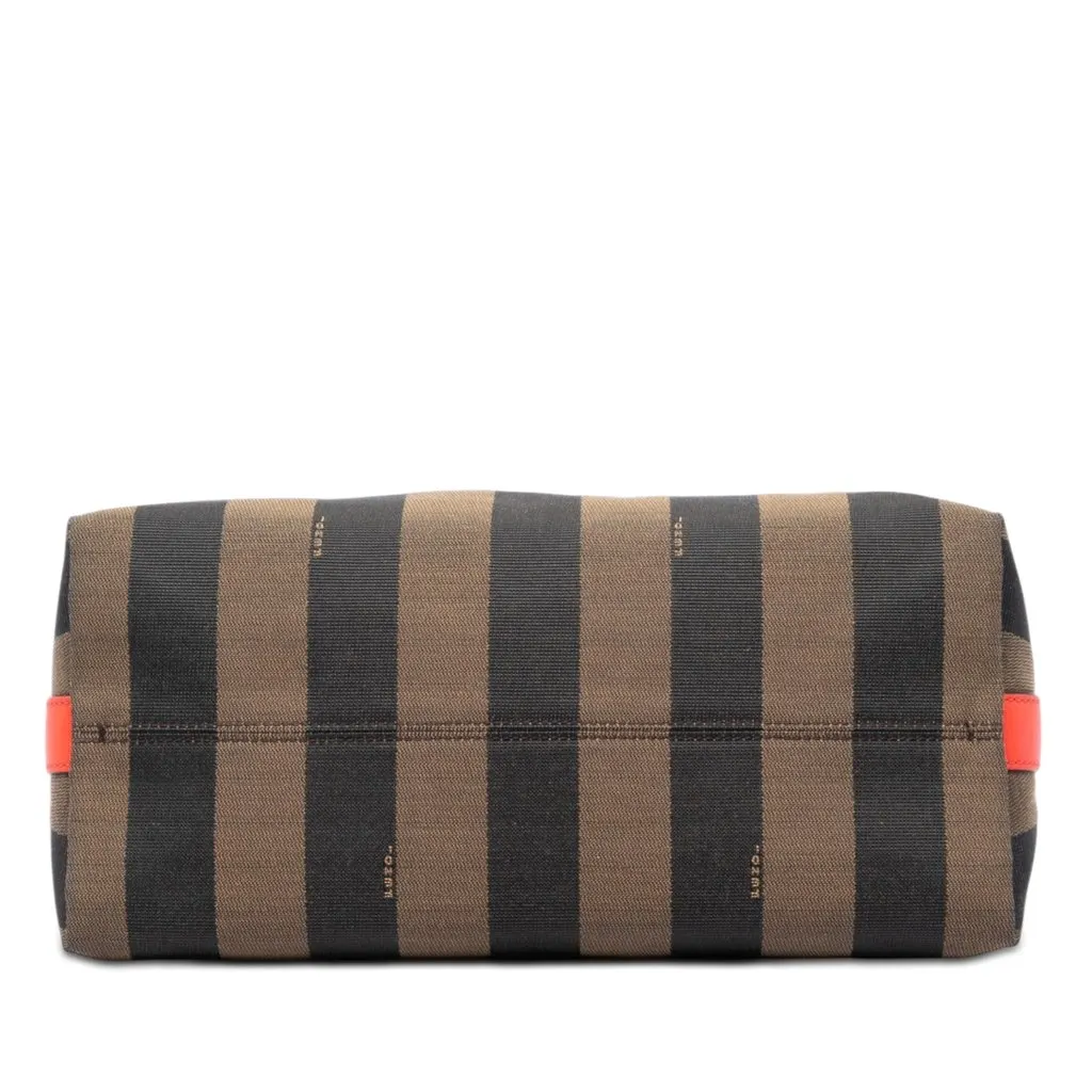 Fendi Pequin Canvas Shoulder Bag Brown Very good - Inside View