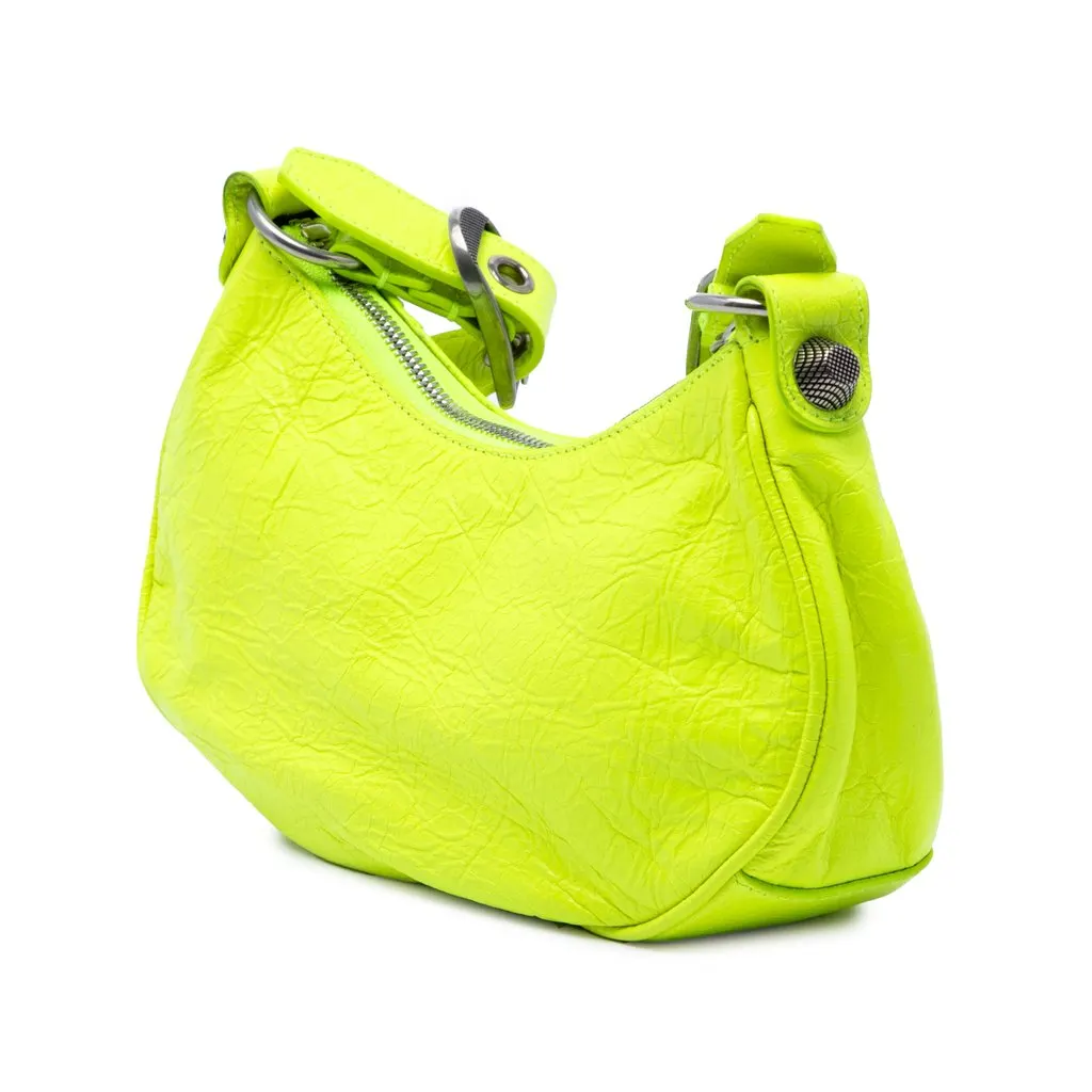 Balenciaga Lambskin Motocross Le Cagole XS Yellow Leather Very good - Back View