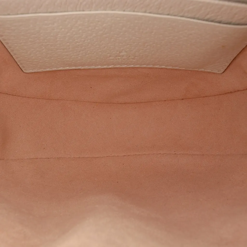Gucci Mini Leather Round Ophidia Backpack White Leather Very good - Model View