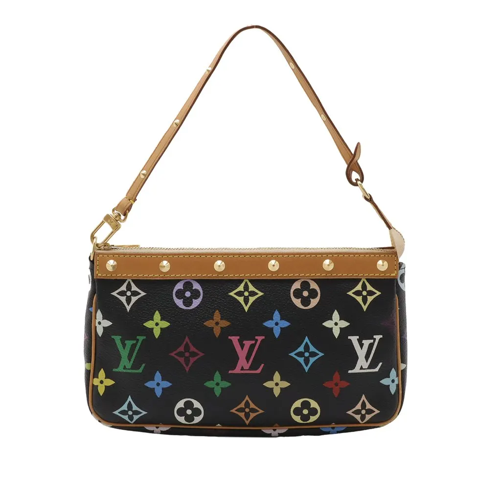 Louis Vuitton Monogram Multicolore Pochette Accessoires Black Very good - Front View