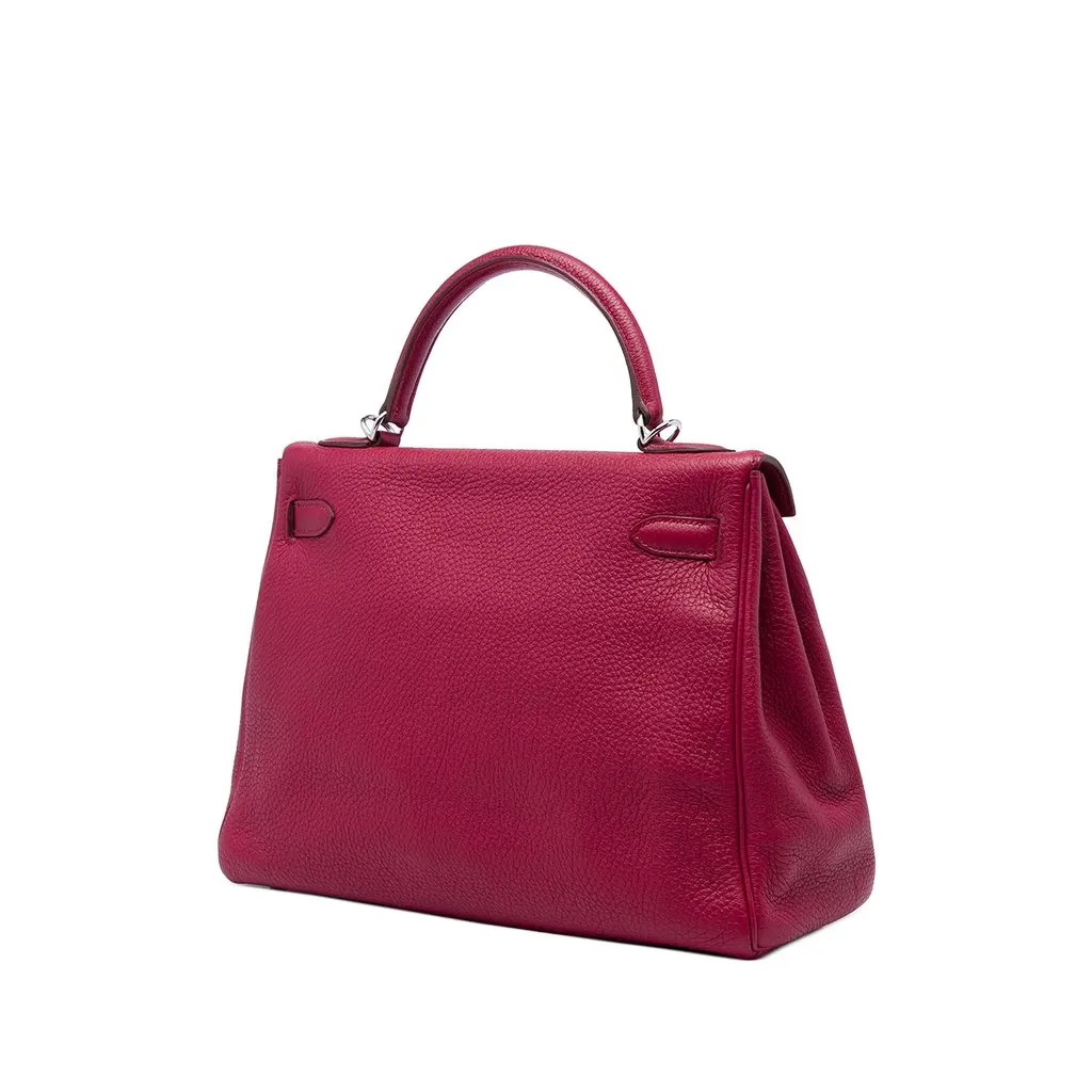 Hermès Togo Kelly II Retourne 32 Red Leather Very good - Back View