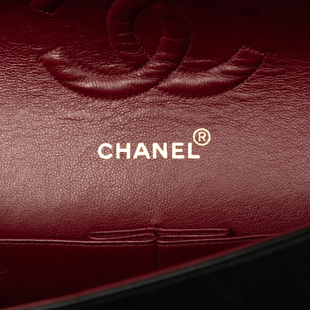 Chanel Medium Classic Lambskin Double Flap Black Leather Very good - Box View